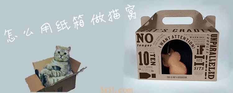 怎么用纸箱做猫窝(图1)