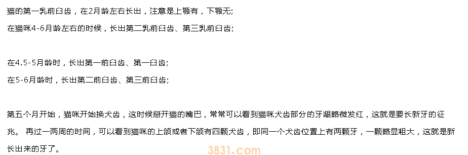 猫换完牙是什么样子 换牙的时间你知道吗?(图2)